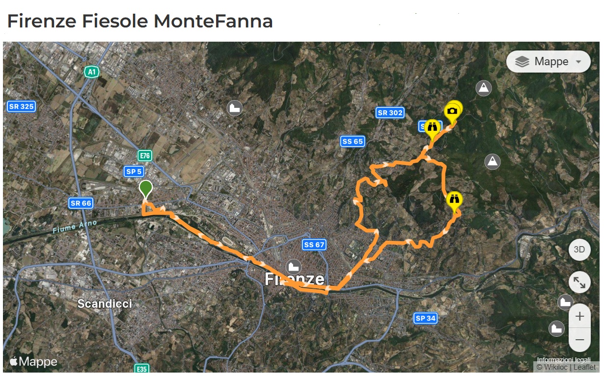 Firenze Montefanna Map